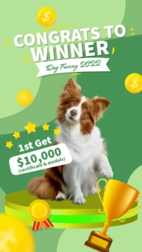 Pet Contest Ads Instagram Story template