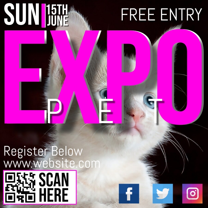 PET EXPO Square (1:1) template