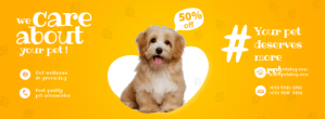 Pet Facebook Cover template
