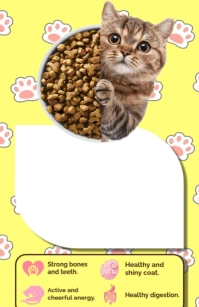 Pet food Tabloid template