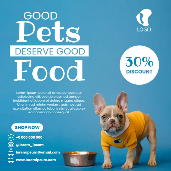 pet food flyer ad Template | PosterMyWall