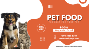 PET FOOD FLYER Digital Display (16:9) template