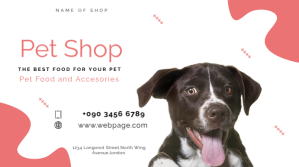 PET FOOD FLYER Ekran reklamowy (16:9) template