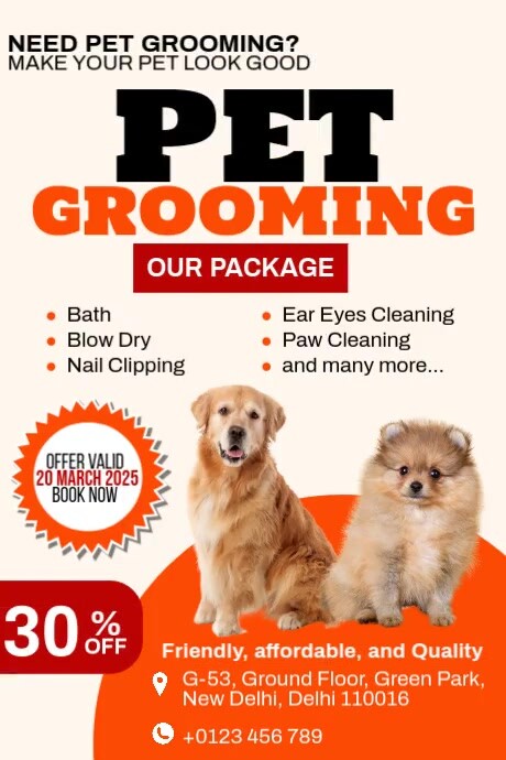 Pet Grooming Ads Template | PosterMyWall