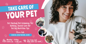 Pet Health Care Facebook Ad Post Design template