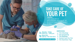 Pet Health Care Twitter Post Template Twitter-Beitrag