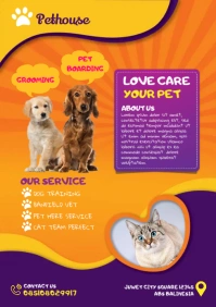 Pet House Flyer/Poster Template A4