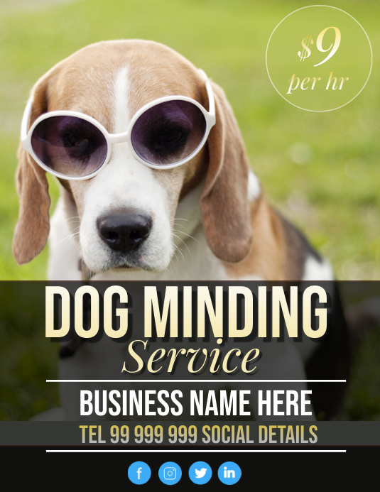 Copy of pet minding PosterMyWall