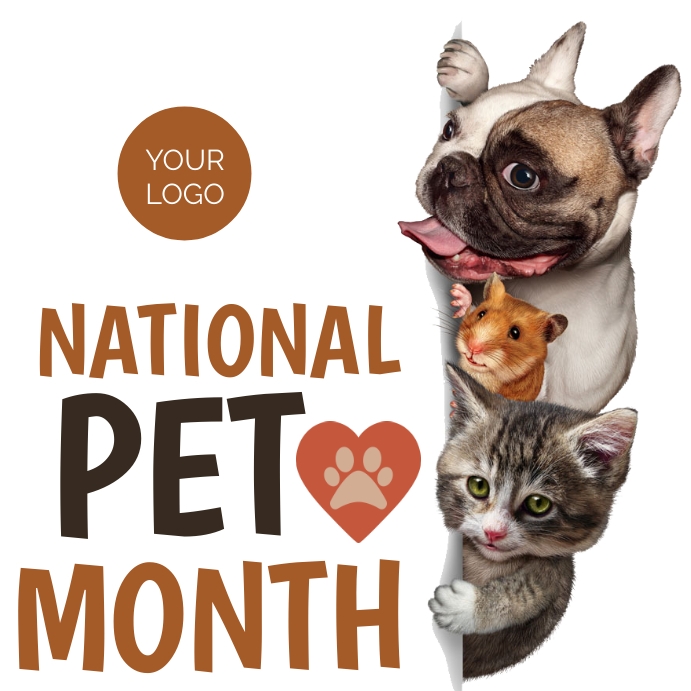 PET MONTH โพสต์บน Instagram template