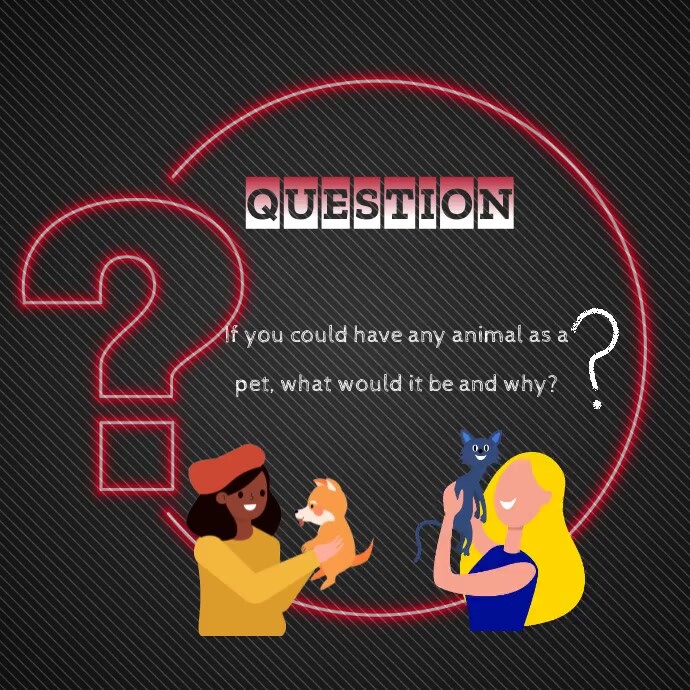 Copy of pet question | PosterMyWall