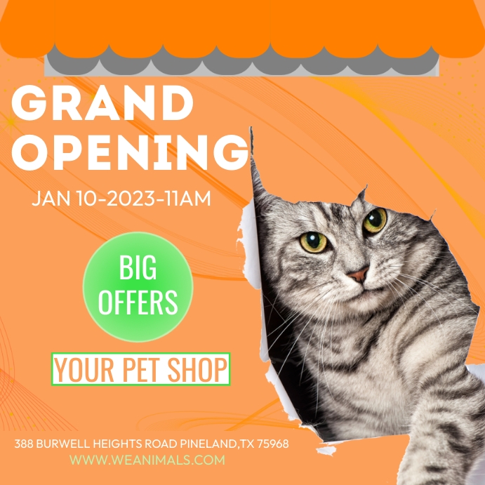 Pet shop, poster Template PosterMyWall