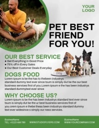 Pet Shop Ads Volante (Carta US) template