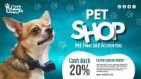 Pet Shop Banner Facebook Cover Video (16:9) template
