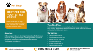 Pet Shop Business blog header post template