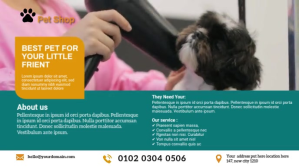 Pet Shop Business social media video cover po template