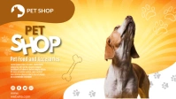 Pet Shop Cover Template Vidéo de couverture Facebook (16:9)