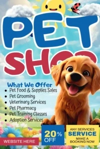 Pet Shop Poster template