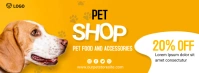 pet shop Portada de Facebook template