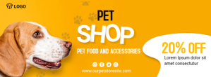 pet shop Facebook Cover Photo template