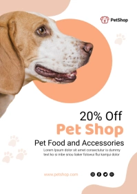 pet shop A4 template