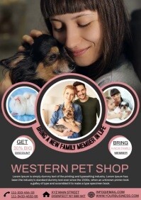 pet shop A4 template