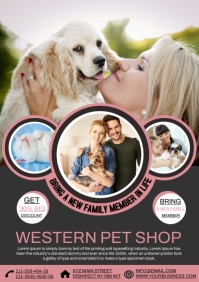 pet shop A4 template