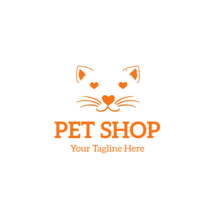 Pet Shop logo Design | Cat Shop Logo Design | Pet Shop Logo Template ...