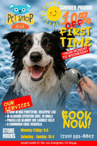 Pet shop promo poster 250802 template