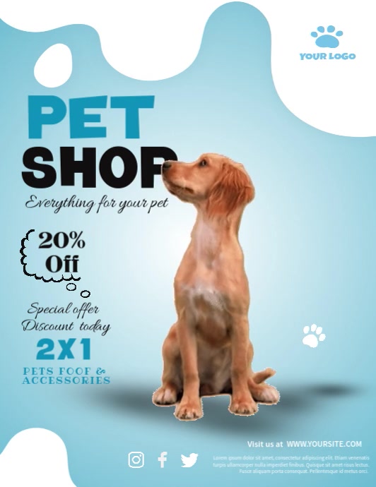 Pet Shop Promotion Video Ads Template | PosterMyWall