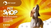 Pet Shop Video Cover Facebook-omslagvideo (16: 9) template