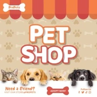 Pet Shop Video Instagram Post template