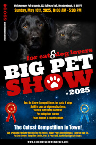 PET SHOW POSTER template