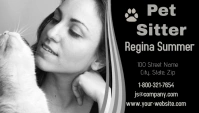 Pet Sitter Business Card Visitkort template