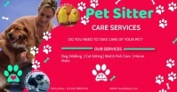Pet Sitter Services Ad Square Video Facebook 共享图片 template