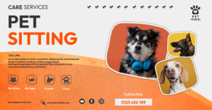 Pet Sitting Ads Facebook Shared Image template