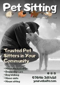 Pet Sitting Flyer A4 template