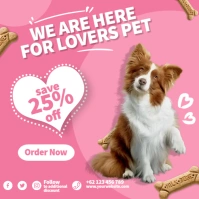 Pet Store Instagram Post template