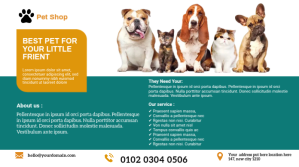 pet store twitter post Wpis na Twittera template