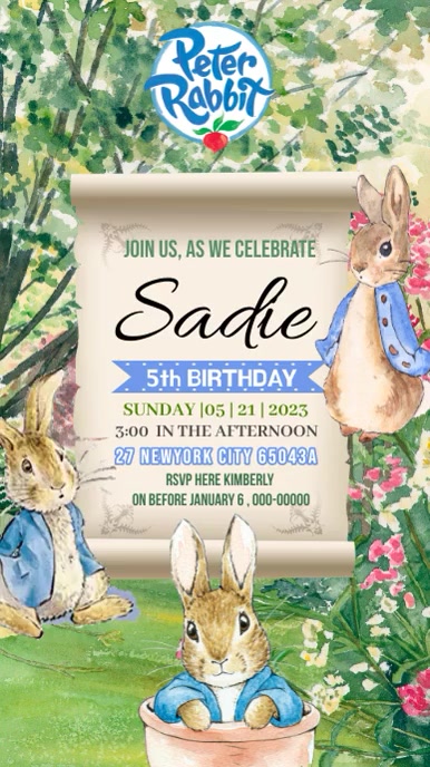 Copy of Peter Rabit | PosterMyWall