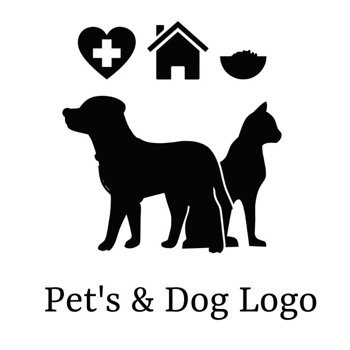 Pets & dog logo template
