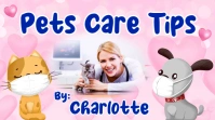 Pets Care Youtube Video Thumbnail Design template