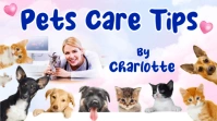 Pets Care Youtube Video Thumbnail Design template