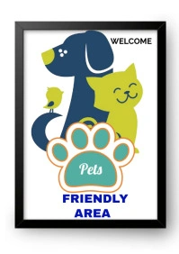 Pets Friendly Area A4 template