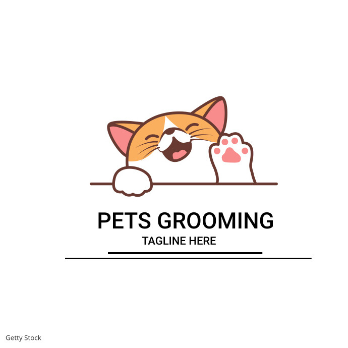 Pets Grooming Logo template