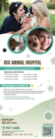 Pets hospital advertisment banner discount templates Bannière rétractable 2 pouces x 5 pouces