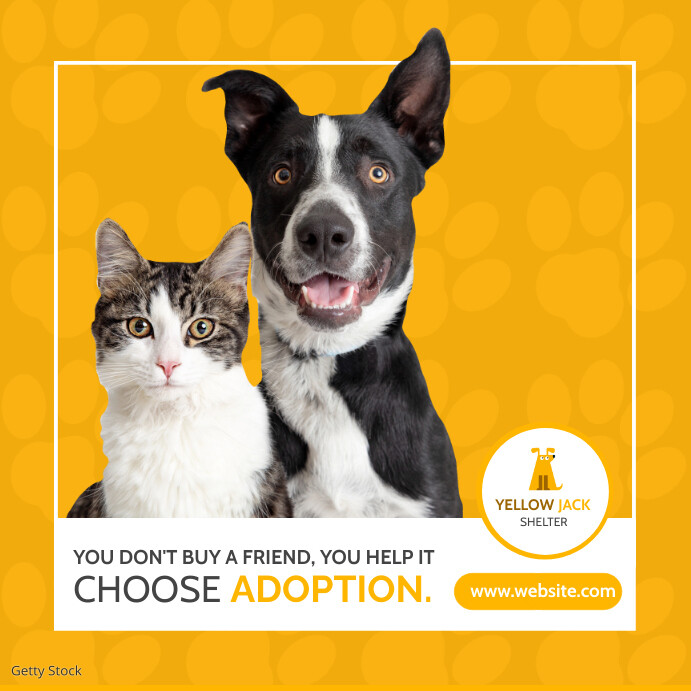 Advertisement Examples Adoption Copy of pets shelter adoption marketing minimal adver | PosterMyWall