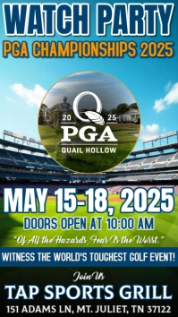 Pga Championships 2025 Watch Party Instagram Story template