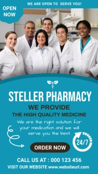 pharmacy , pharmacutical, medicine shop Instagram-Story template