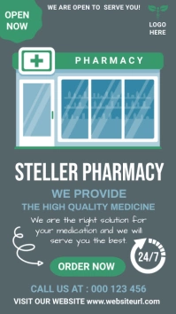 pharmacy , pharmacutical, medicine shop Instagram-Story template