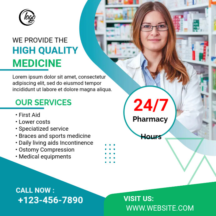 Pharmacy Ad Template | PosterMyWall